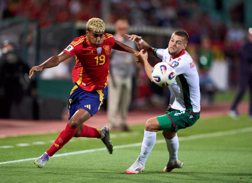 Lamine Yamal fue una de las figuras de España ante Bulgaria.