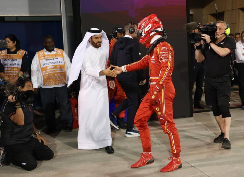 Charles Leclerc, piloto de Ferrari, en las pruebas clasificatorias del Gran Premio de Baréin