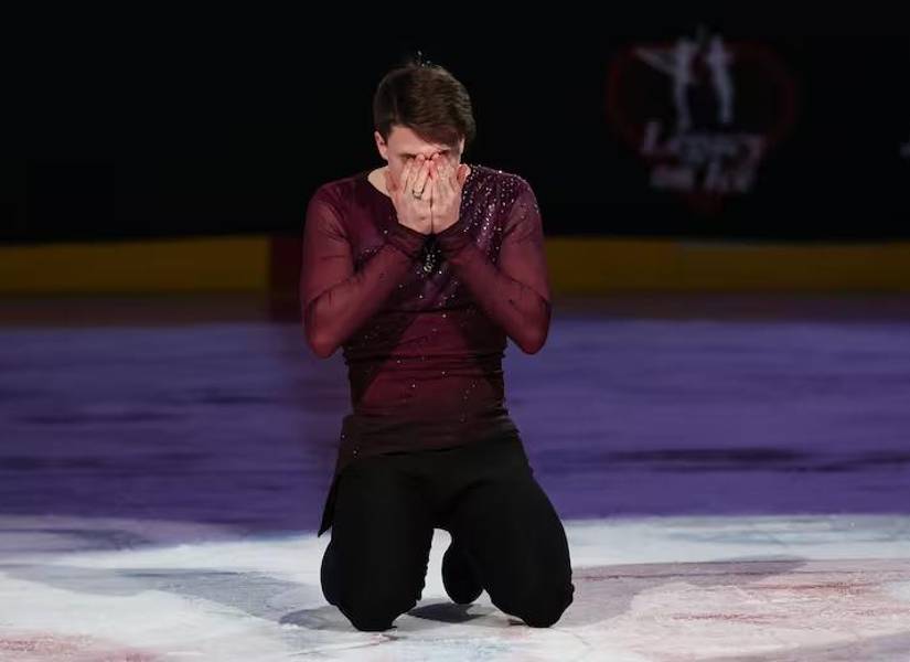 Maxim Naumov después de su interpretación.