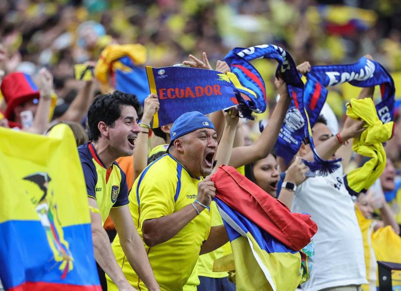 Fans de Ecuador en una imagen de archivo durante la Copa América 2024 en Estados Unidos.