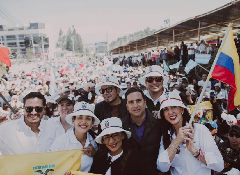 Manifestación en respaldo al Gobierno.