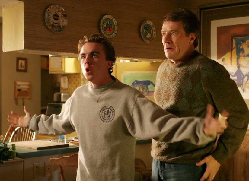 Fragmento de la serie original, con Malcolm y Hall.