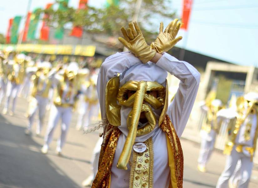 La Gran Parada de Comparsas del Carnaval de Barranquilla, en la capital del departamento del Atlántico, norte de Colombia.