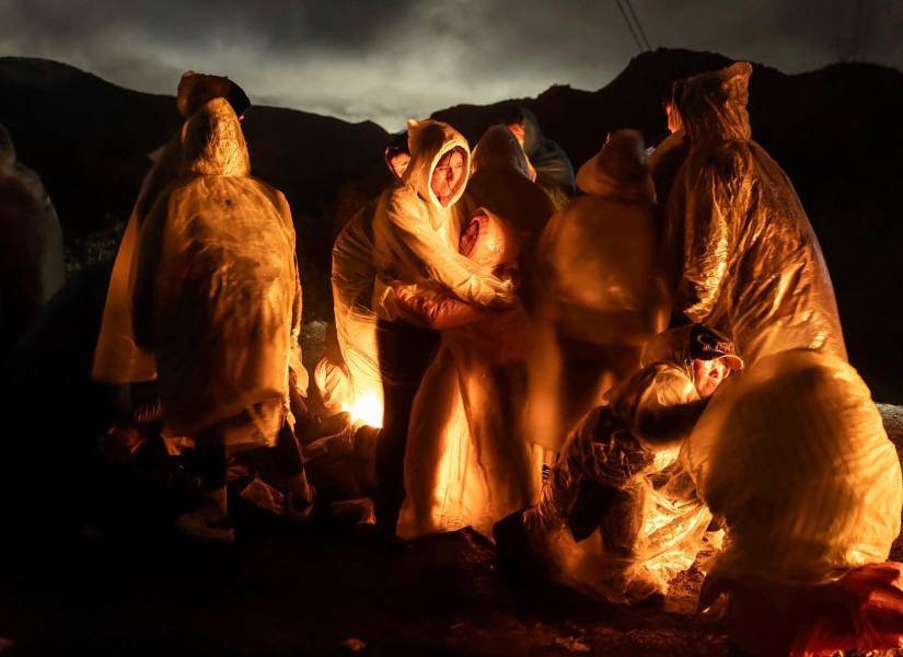 Cruce nocturno México-Estados Unidos.