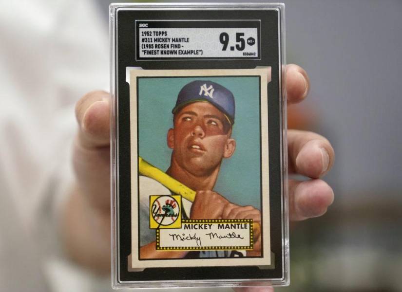 El cromo de Mickey Mantle fue vendido por USD 12.6 millones en 2022.