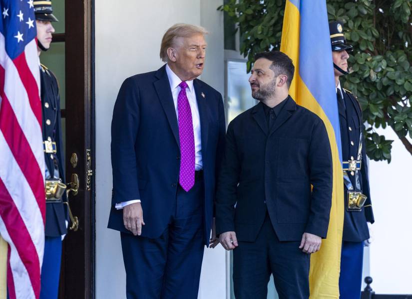 Foto de archivo del presidente de Estados Unidos, Donald Trump (izq.), y el presidente de Ucrania, Volodímir Zelenski.