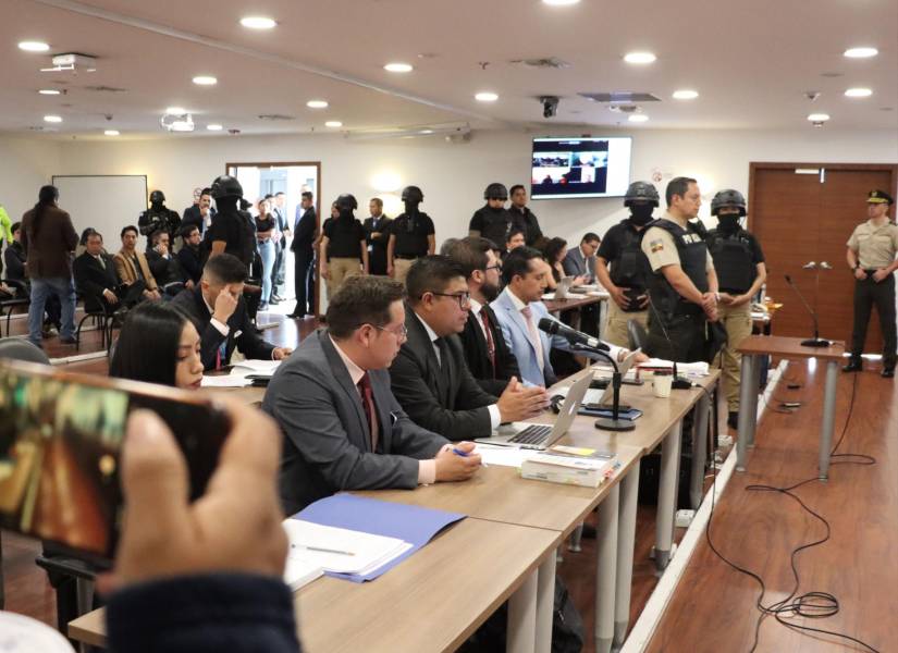 Audiencia de juicio en el Complejo Judicial Norte.