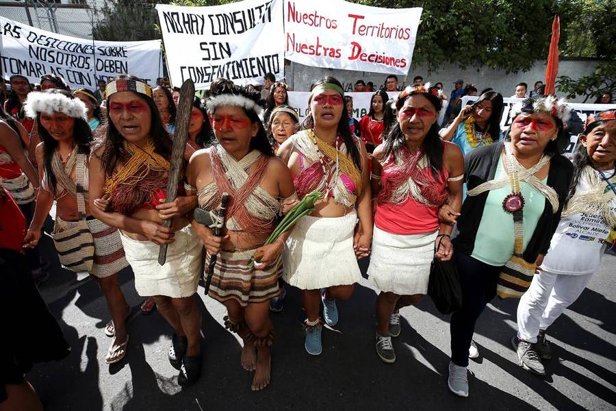 Indígenas del país exigen consulta sobre extracción de petróleo y minería