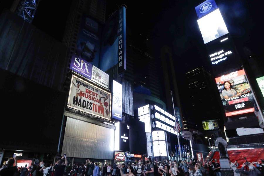 Times Square quedó a oscuras por un reclamo del sector hotelero