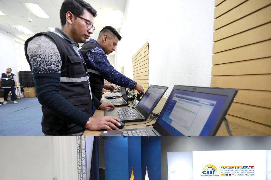 Elecciones Ecuador 2023: el CNE pondrá a prueba su sistema informático y de escrutinios