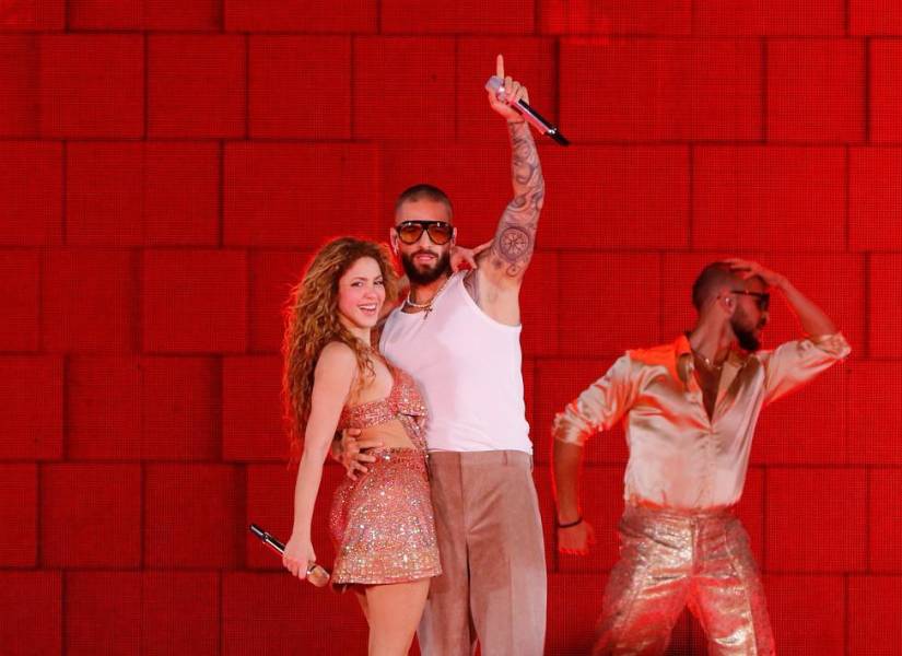 Shakira y Maluma encendieron la noche paisa con su actuación en el Atanasio Girardot.