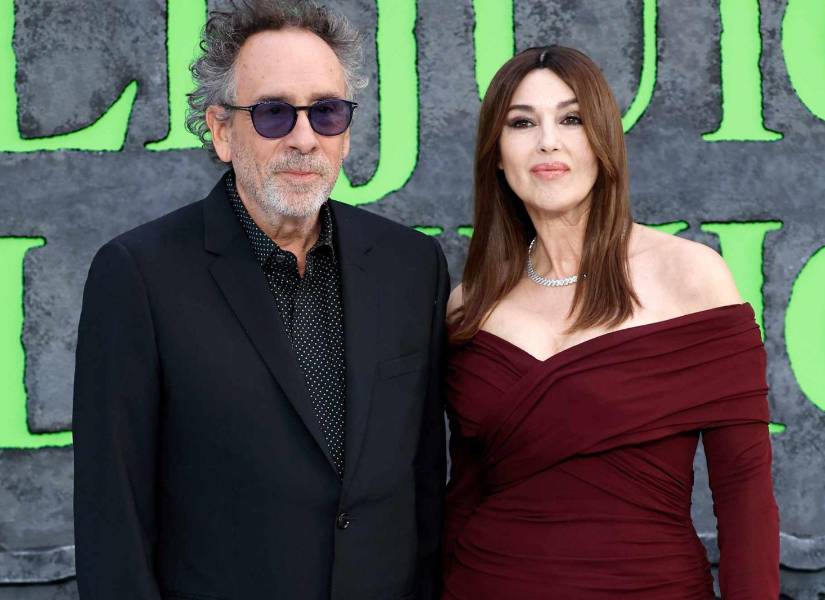 Tim Burton y Monica Bellucci
