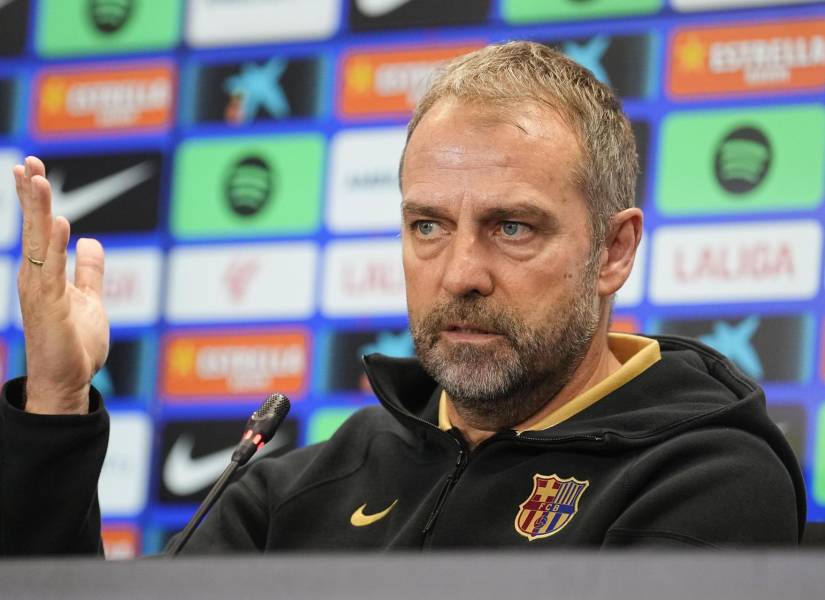 El técnico del FC Barcelona, Hansi Flick, habló del encuentro ante el Benfica por la Champions League.