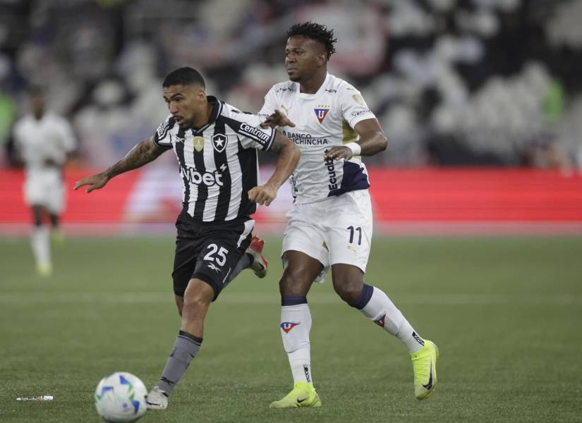 Botafogo venció por 1-0 a Liga de Quito en la ida de los octavos de final de la Copa Libertadores.