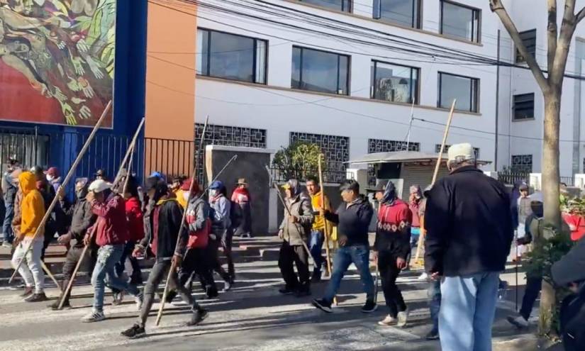 Este es el ambiente en las universidades que albergan a los manifestantes en Quito