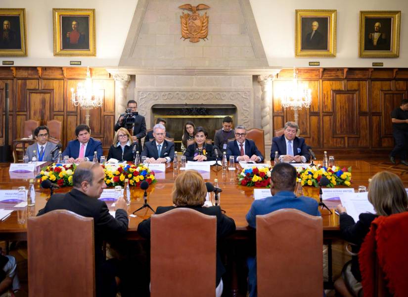 Delegaciones de Ecuador y Colombia se reunieron en Quito.