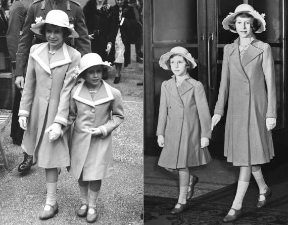 Las princesas Isabel e Isabel solí­an ser vestidas igual cuando eran niñas y adolescentes. (Foto AP)