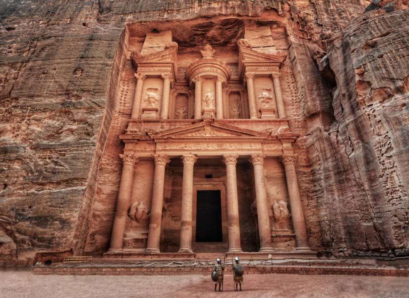 Imagen de la ciudad de piedra de Jordania, Petra.