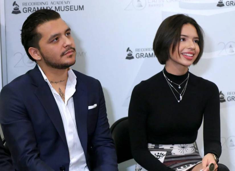 Imagen de archivo de Christian Nodal y Ángela Aguilar, ambos, cantantes de origen mexicano.