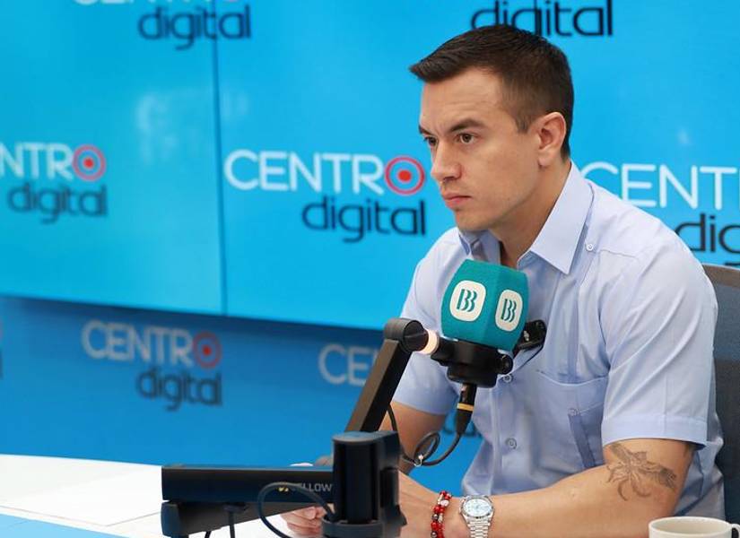 Daniel Noboa ofreció una entrevista este martes 28 de octubre.