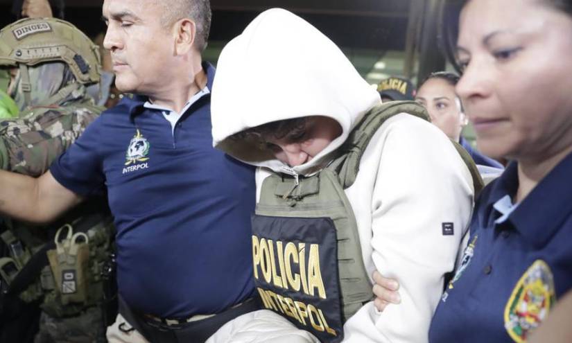 Imagen de Pamela Cabanillas en su llegada a Perú.