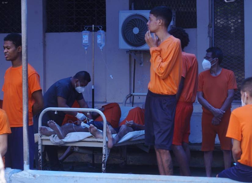 Guayaquil, abril 2025. Personas privadas de la libertad con enfermedades en la Penitenciaría del Litoral.