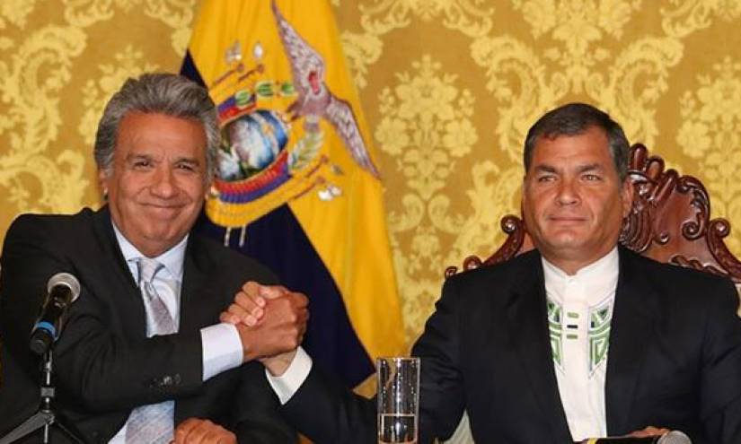 Lenín Moreno y Rafael Correa.