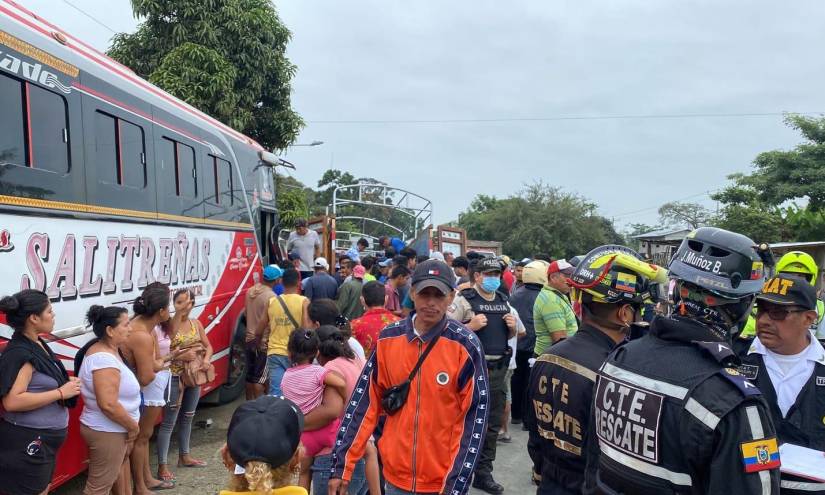 Seis heridos tras accidente en vía Daule-Salitre, en Guayas
