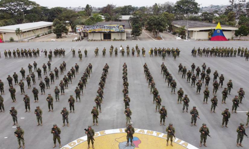 El presidente de la República estuvo en un evento en el Fuerte Militar Huancavilca, en el norte de Guayaquil.