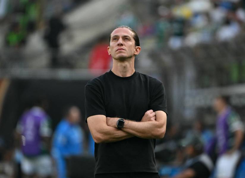 El entrenador Filipe Luís en un partido con el Flamengo