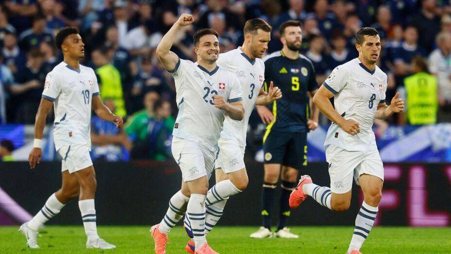 Suiza empata y escolta a Alemania en el grupo A de la Eurocopa