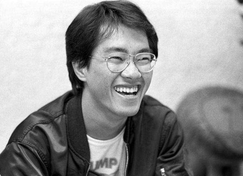 Fotografía de Akira Toriyama en 1982.