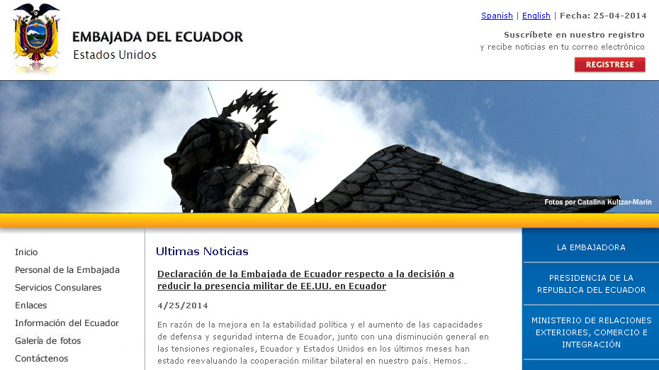 Ecuador: La reducción de personal militar de EE.UU. ha sido negociada