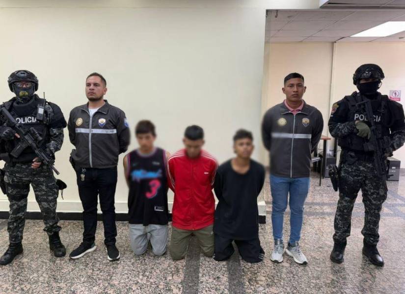 Tres sospechosos detenidos por un sicariato.