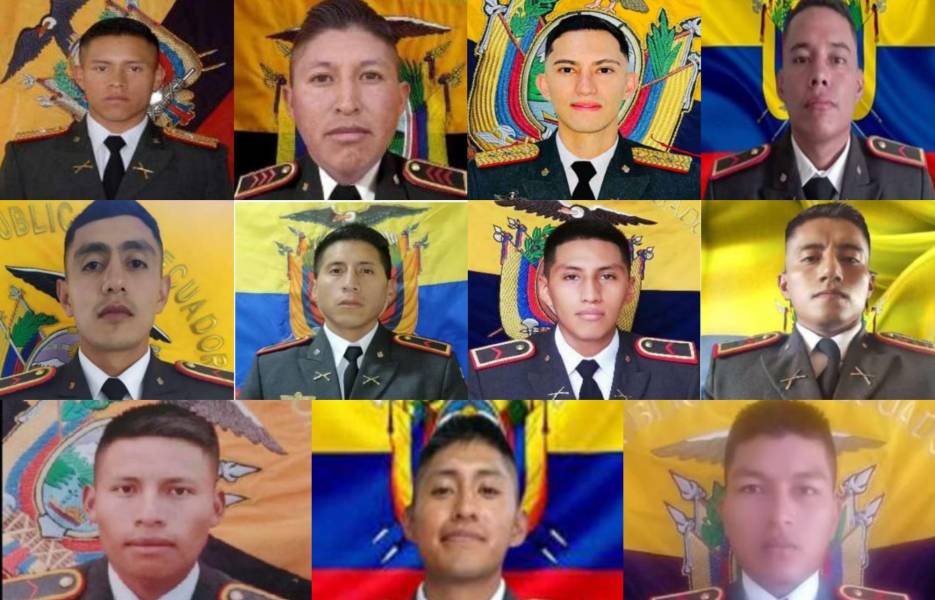 Quiénes eran los 11 militares asesinados en Orellana, declarados héroes nacionales por Daniel Noboa