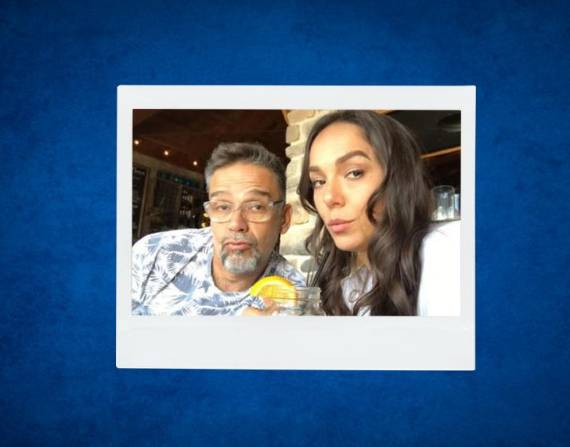 Pancho Terán y su hija Gabriela.