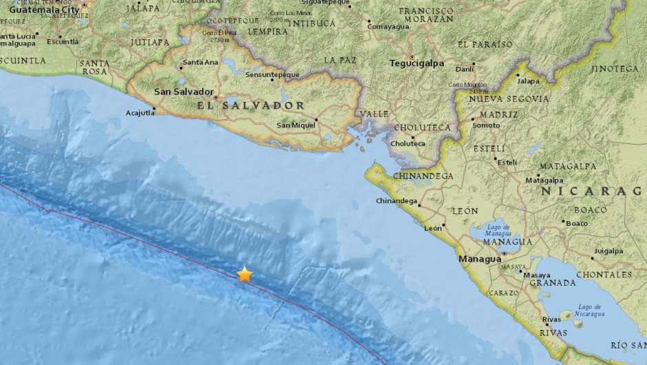 Terremoto de 7,2 grados sacude costas del Pacífico en Centroamérica