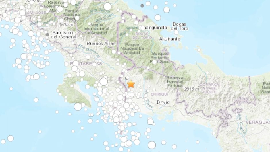 Sismo de magnitud 6,1 sacude el norte de Panamá