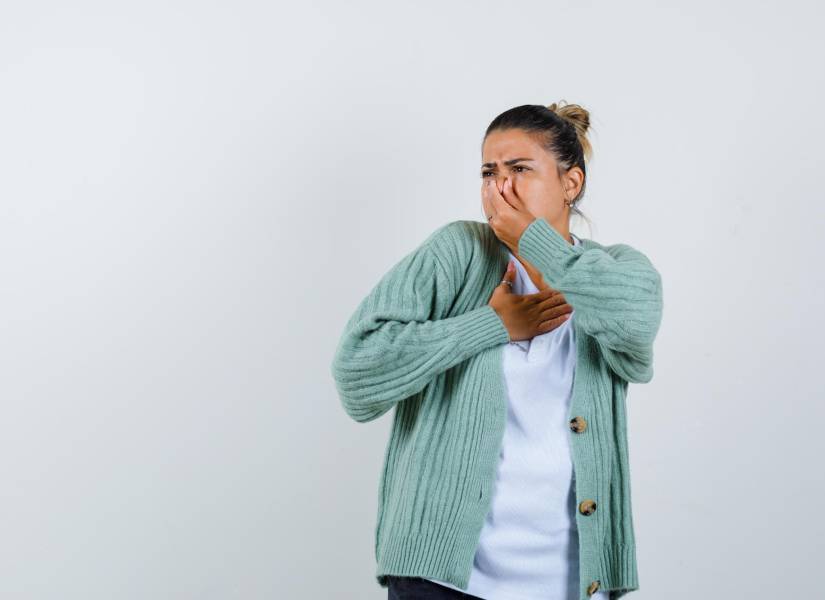 El humo puede provocar problemas para respirar.