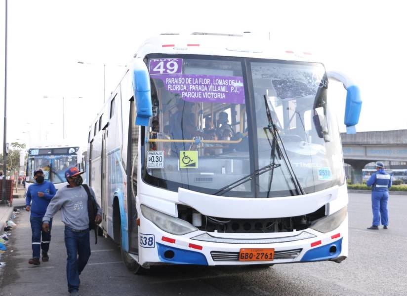 Imagen de archivo de un bus de la línea 49.