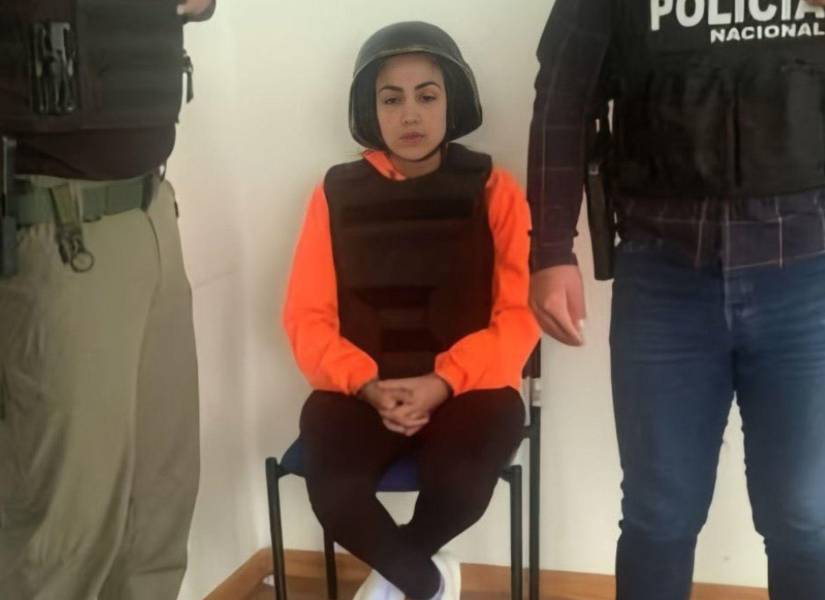 Imagen del jueves 28 de marzo. Mayra Salazar rindió su testimonio anticipado.