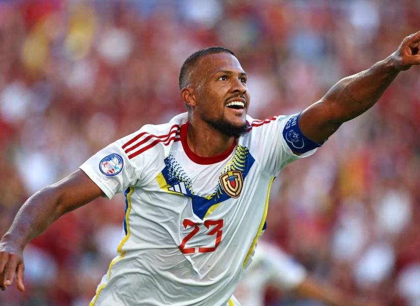 Salomón Rondón con la selección venezolana.