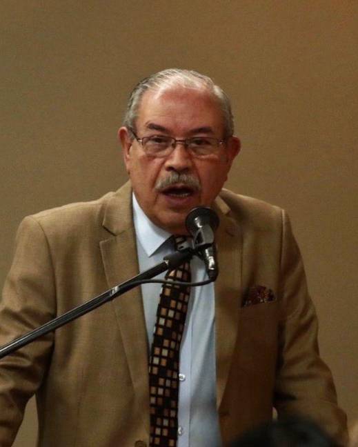 Expresidente de Aucas, Ramiro Montenegro, en rueda de prensa