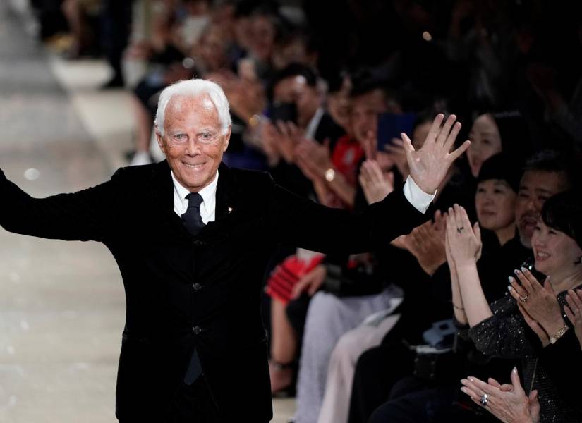 El diseñador italiano Giorgio Armani.