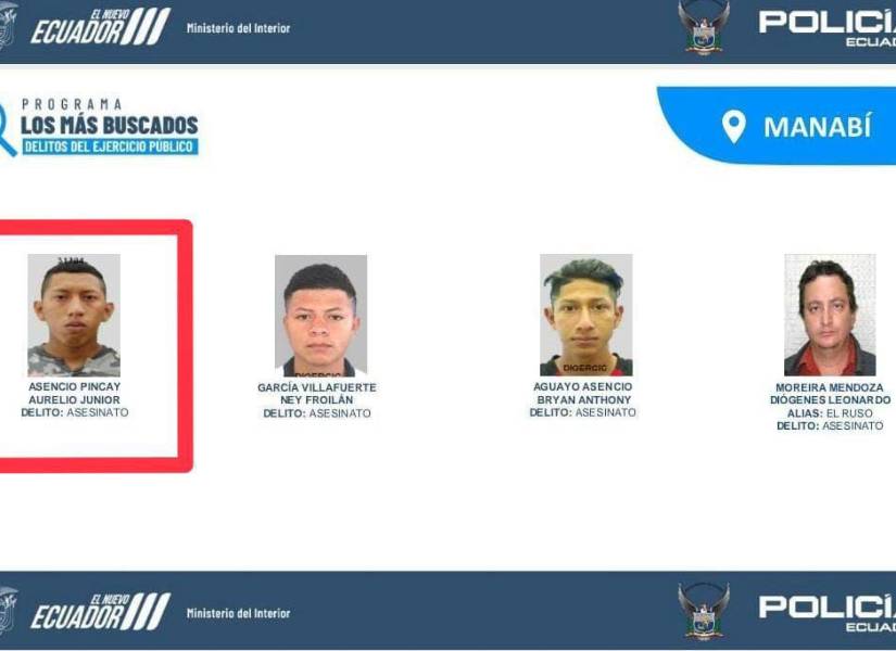 Según las autoridades, el sospechoso está implicado en el asesinato de cinco turistas en Puerto López, en marzo de 2024.