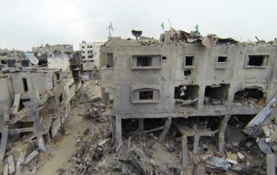Un dron muestra la magnitud de la destrucción en Gaza