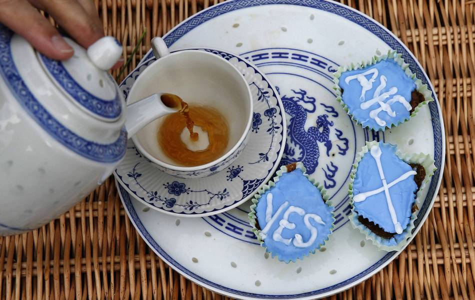 Los ingleses que están a favor de la independencia de Escocia