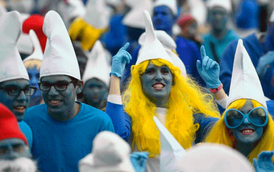 Los Pitufos invaden Francia y rompen récords