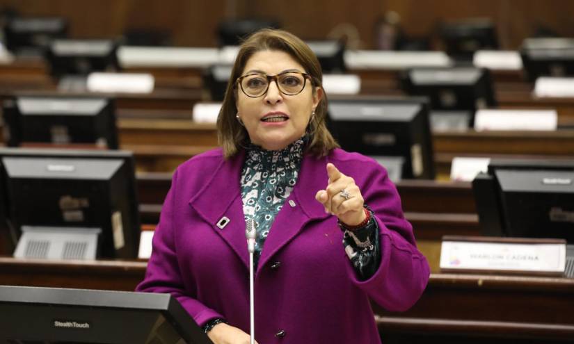 Wilma Andrade, asambleísta de Izquierda Democrática