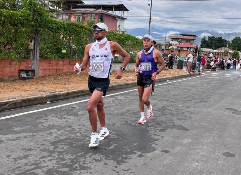 Daniel Pintado en el Campeonato Nacional de Marcha.